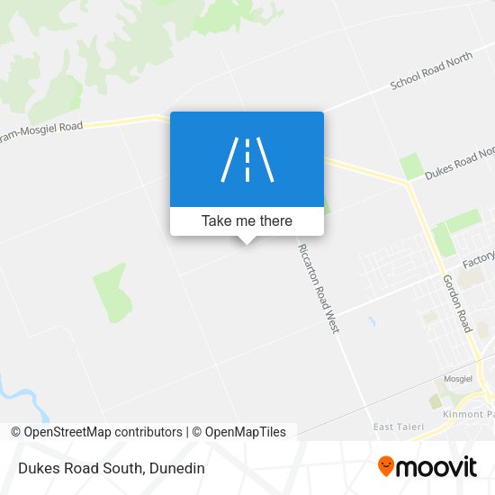 Dukes Road South map