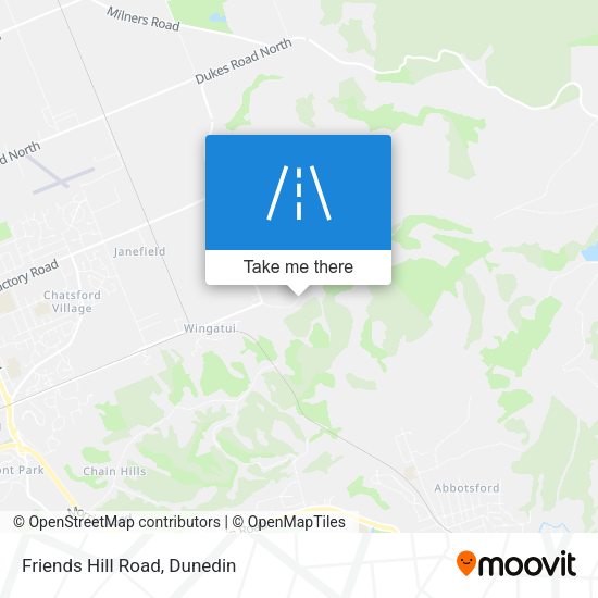 Friends Hill Road map