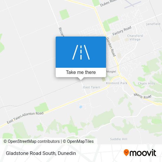 Gladstone Road South map