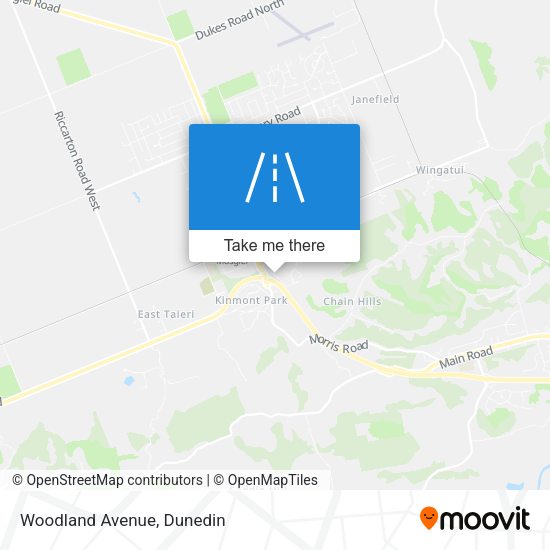 Woodland Avenue map