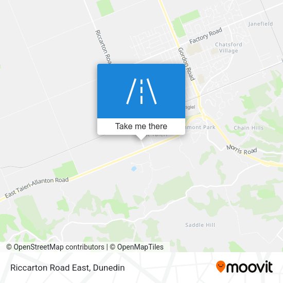 Riccarton Road East map