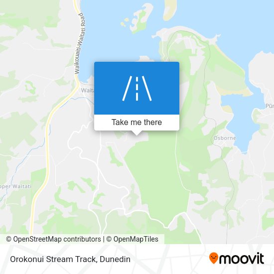 Orokonui Stream Track map