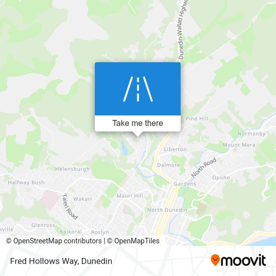 Fred Hollows Way map