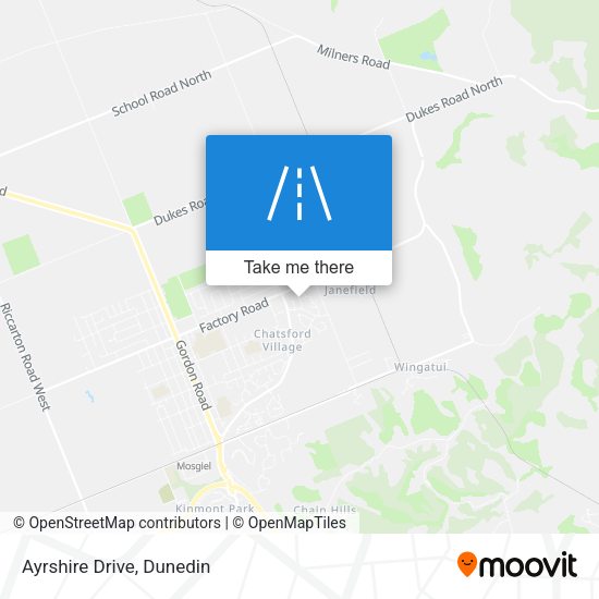 How to get to Ayrshire Drive in Mosgiel by Bus?