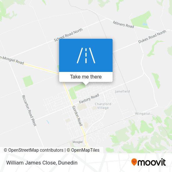 William James Close map