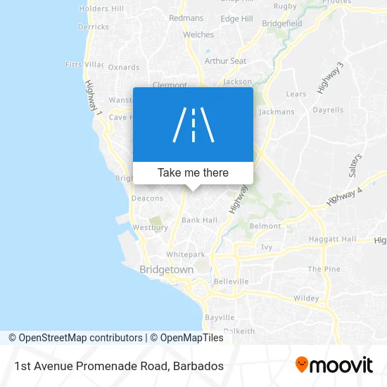 1st Avenue Promenade Road map