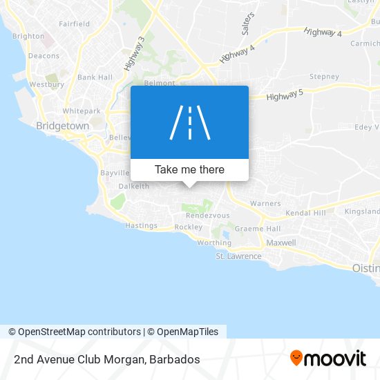 2nd Avenue Club Morgan map
