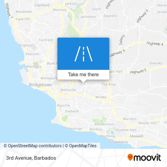 3rd Avenue map