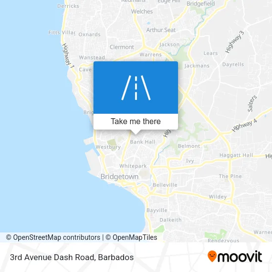 3rd Avenue Dash Road map
