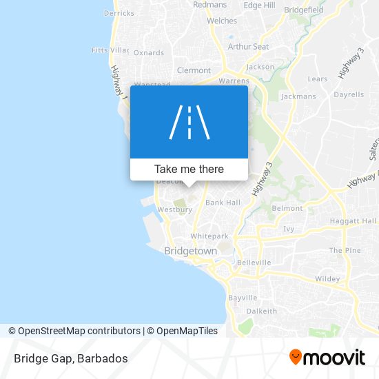Bridge Gap map