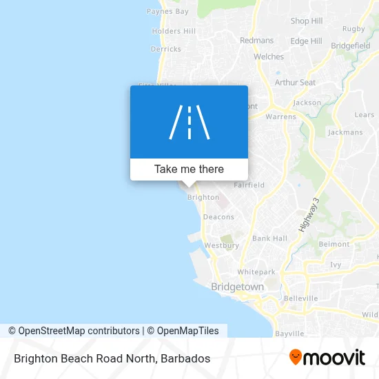 Brighton Beach Road North map