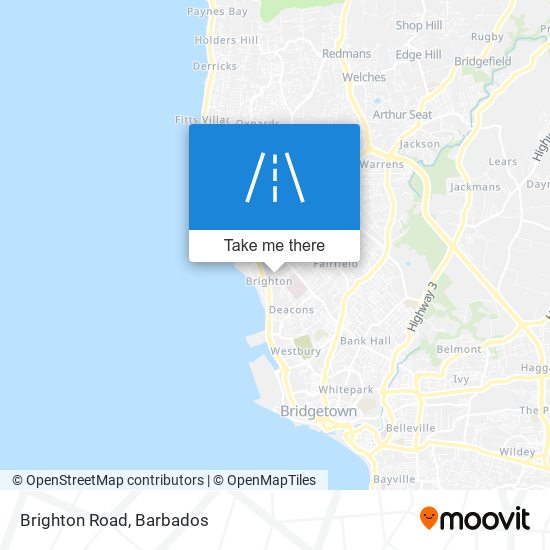 Brighton Road map