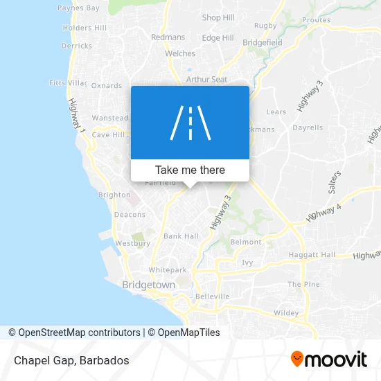 Chapel Gap map