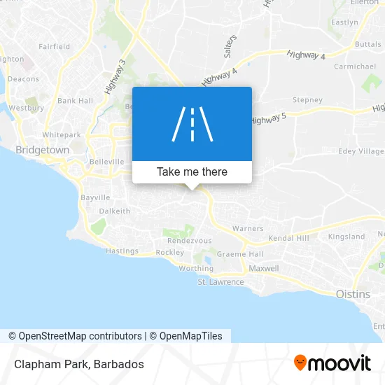 Clapham Park map