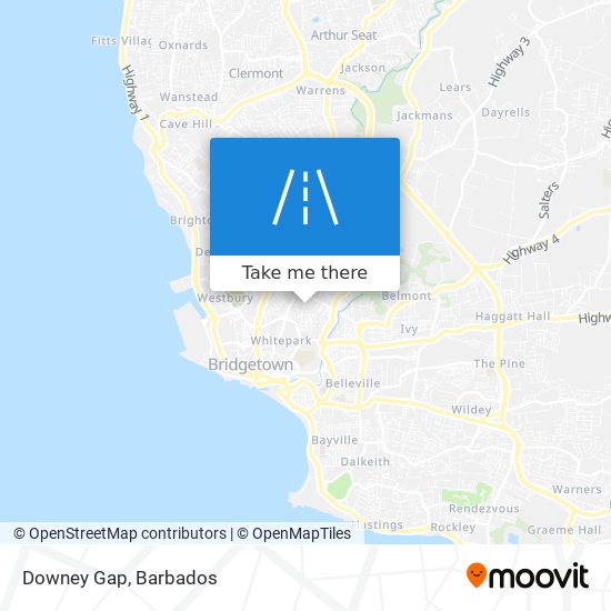 Downey Gap map
