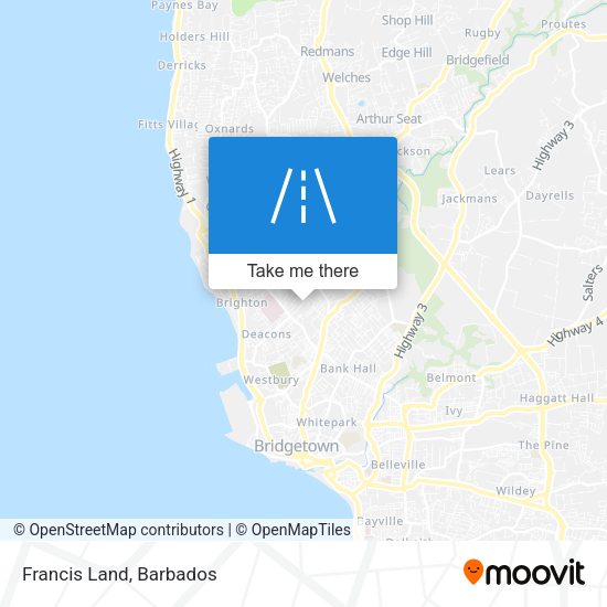 Francis Land map