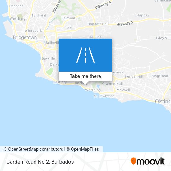 Garden Road No 2 map