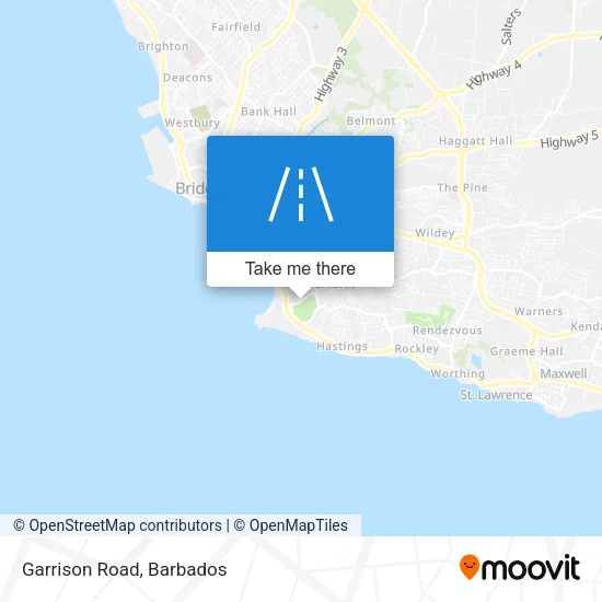 Garrison Road map