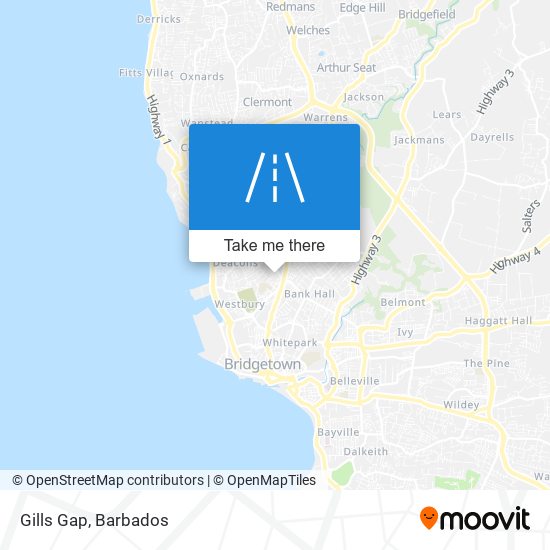 Gills Gap map