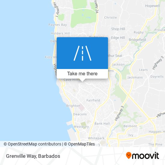 Grenville Way map