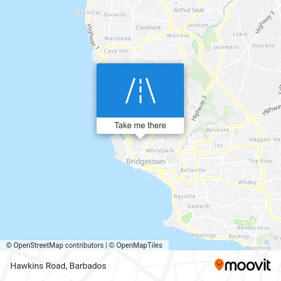 Hawkins Road map
