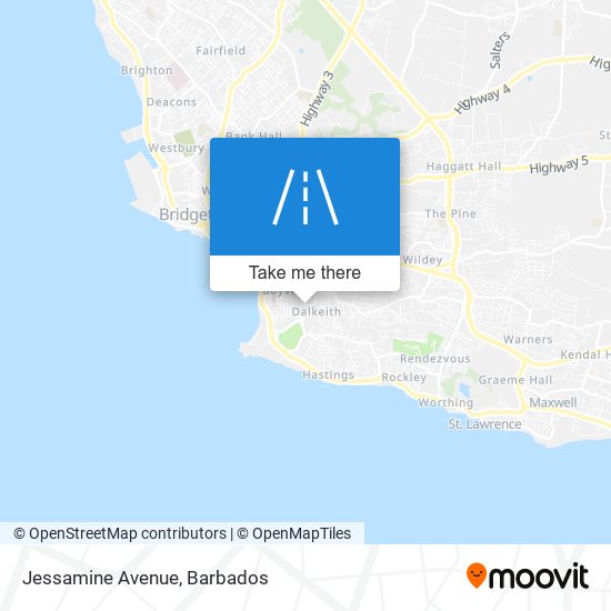 Jessamine Avenue map