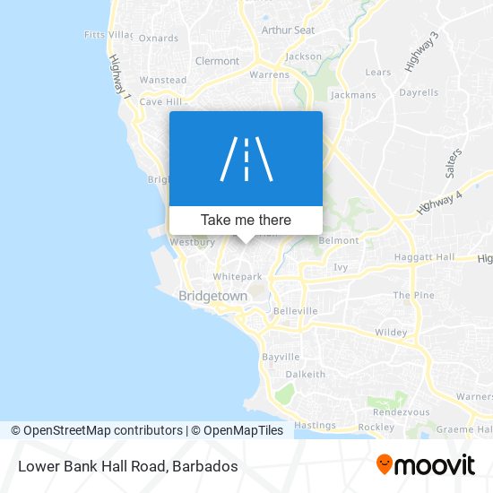 Lower Bank Hall Road map