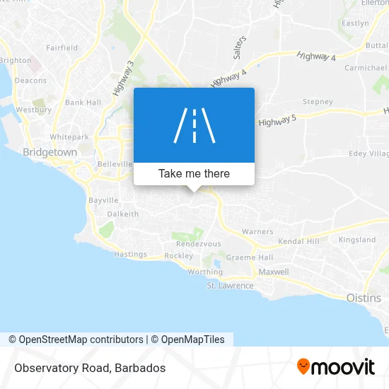 Observatory Road map