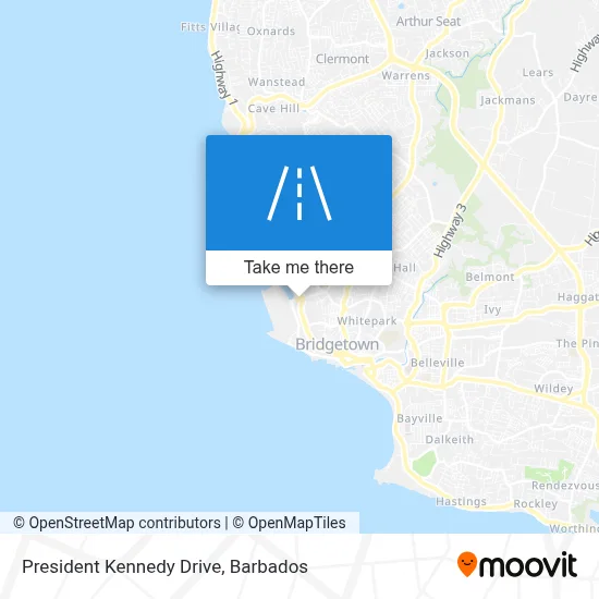 President Kennedy Drive map