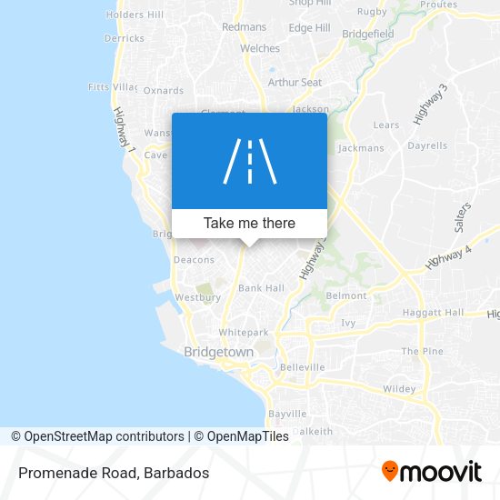 Promenade Road map