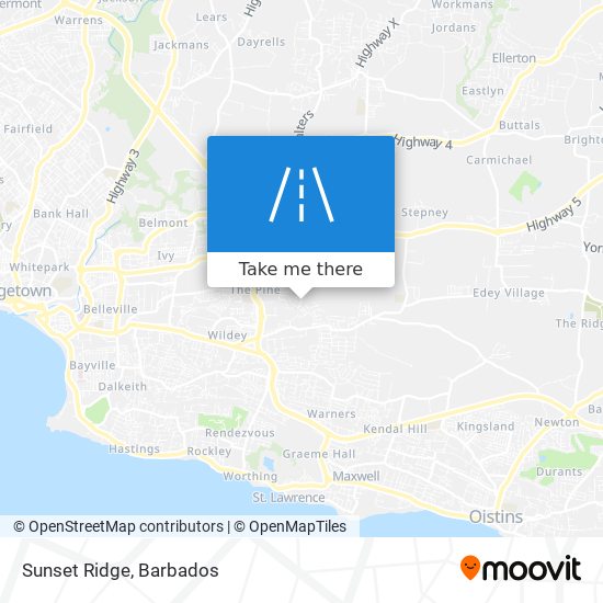 Sunset Ridge map