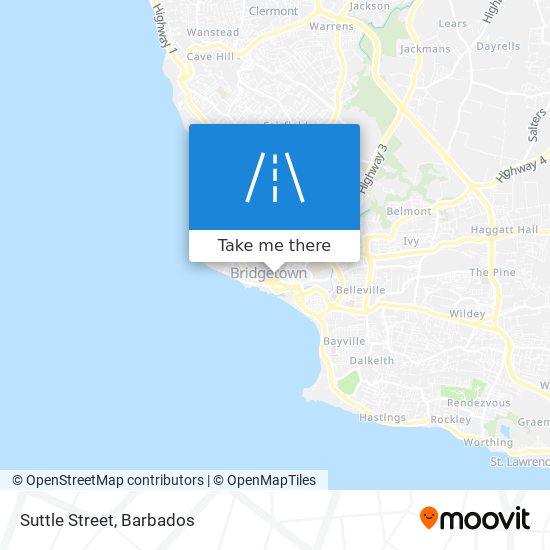 Suttle Street map