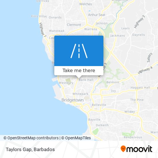 Taylors Gap map