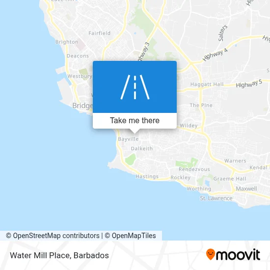 Water Mill Place map