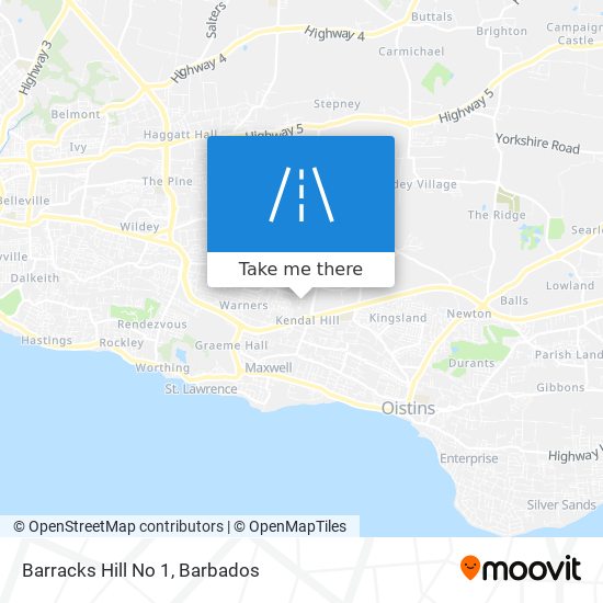 Barracks Hill No 1 map