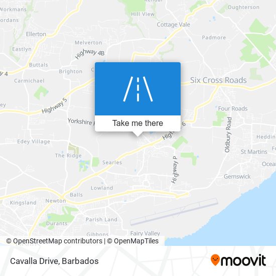 Cavalla Drive map