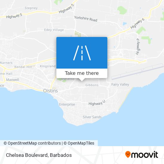 Chelsea Boulevard map