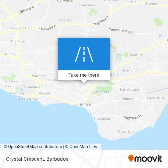 Crystal Crescent map