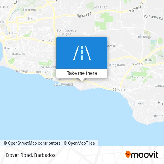 Dover Road map