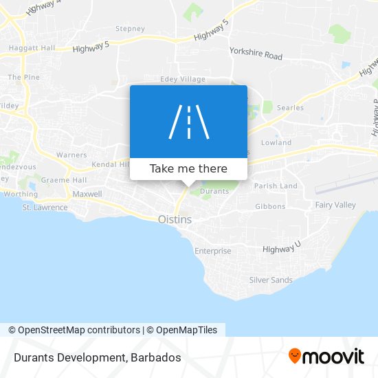 Durants Development map