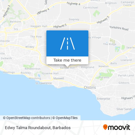 Edwy Talma Roundabout map