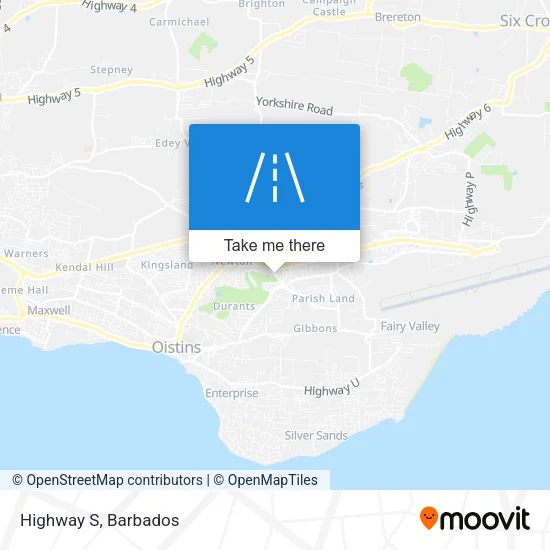 Highway S map
