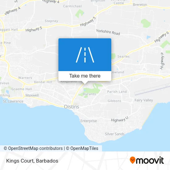 Kings Court map