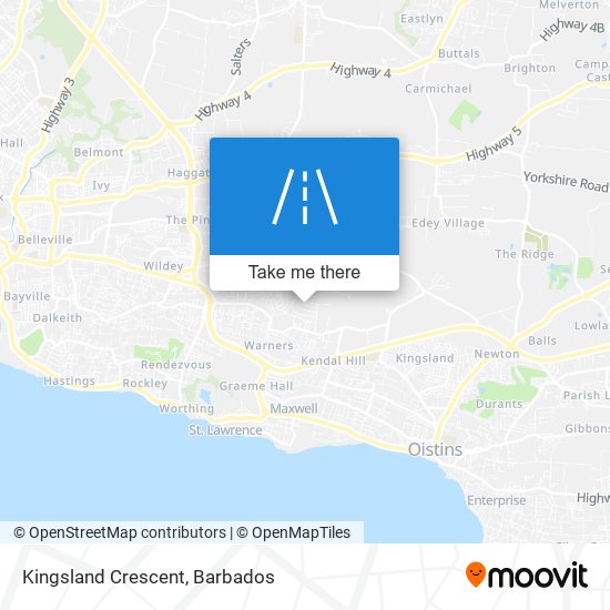Kingsland Crescent map