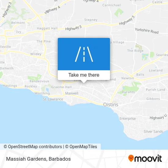 Massiah Gardens map
