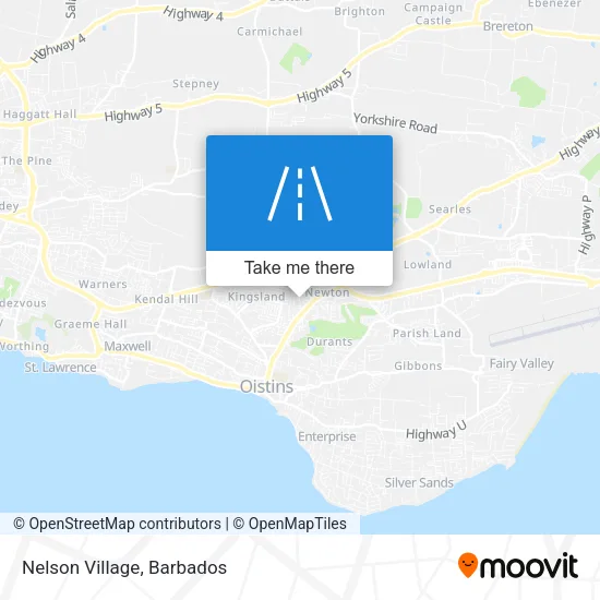 Nelson Village map