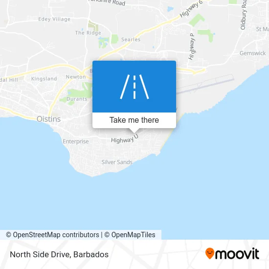 North Side Drive map