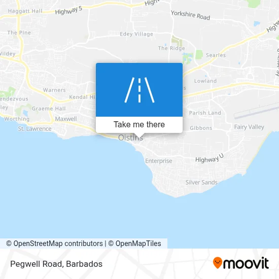 Pegwell Road map