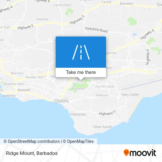 Ridge Mount map