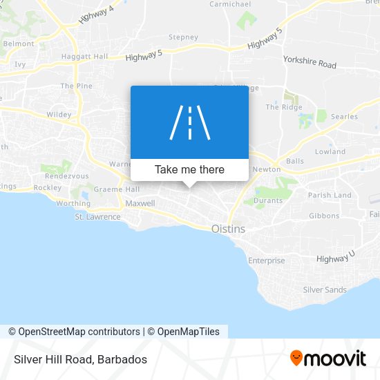 Silver Hill Road map